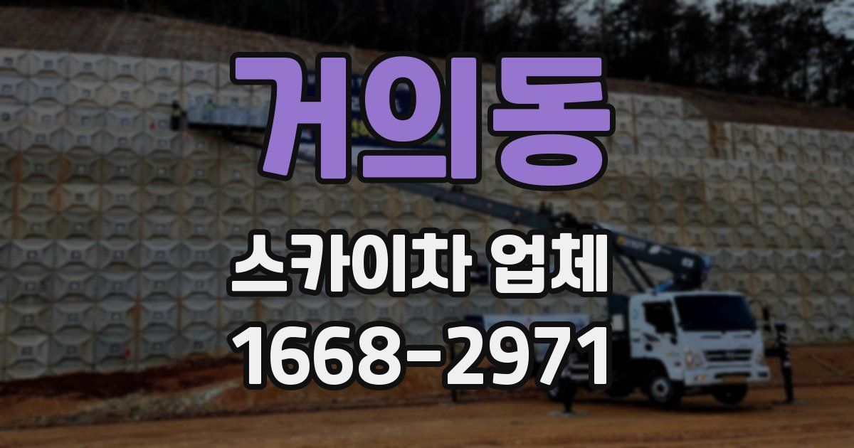 거의동 스카이차 업체