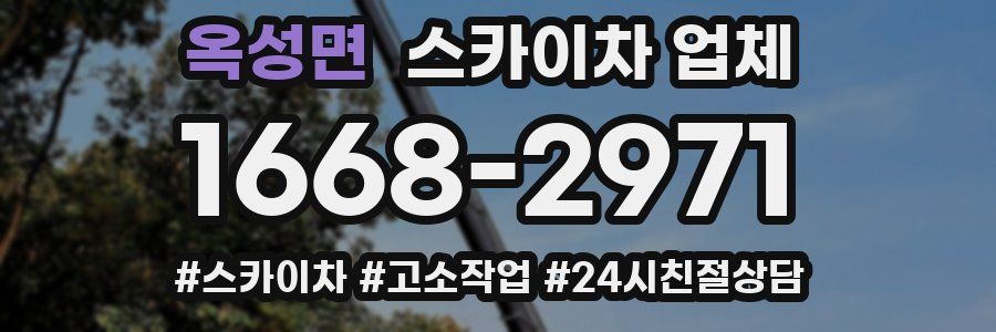 옥성면 스카이차 업체