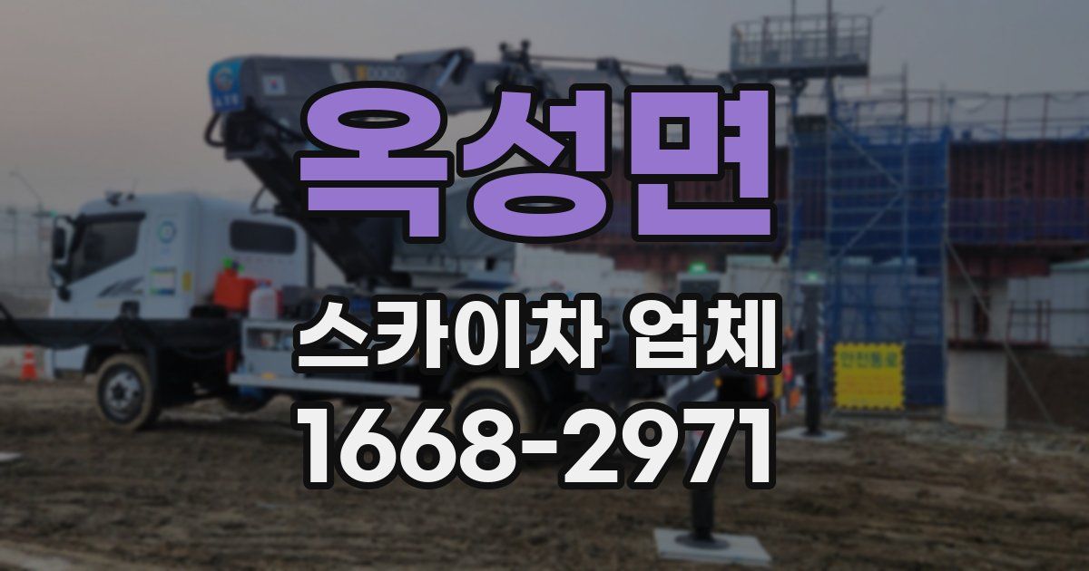 옥성면 스카이차 업체