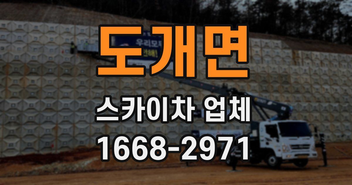 도개면 스카이차 업체