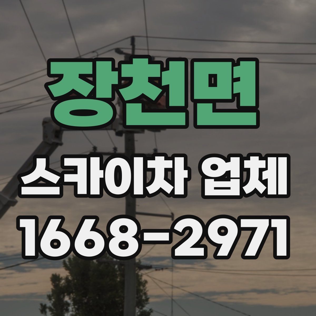 장천면 스카이차 업체