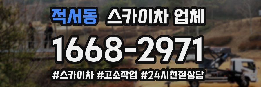 적서동 스카이차 업체