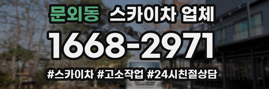 문외동 스카이차 업체