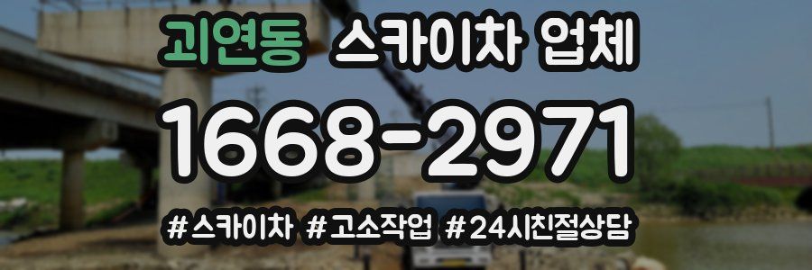괴연동 스카이차 업체