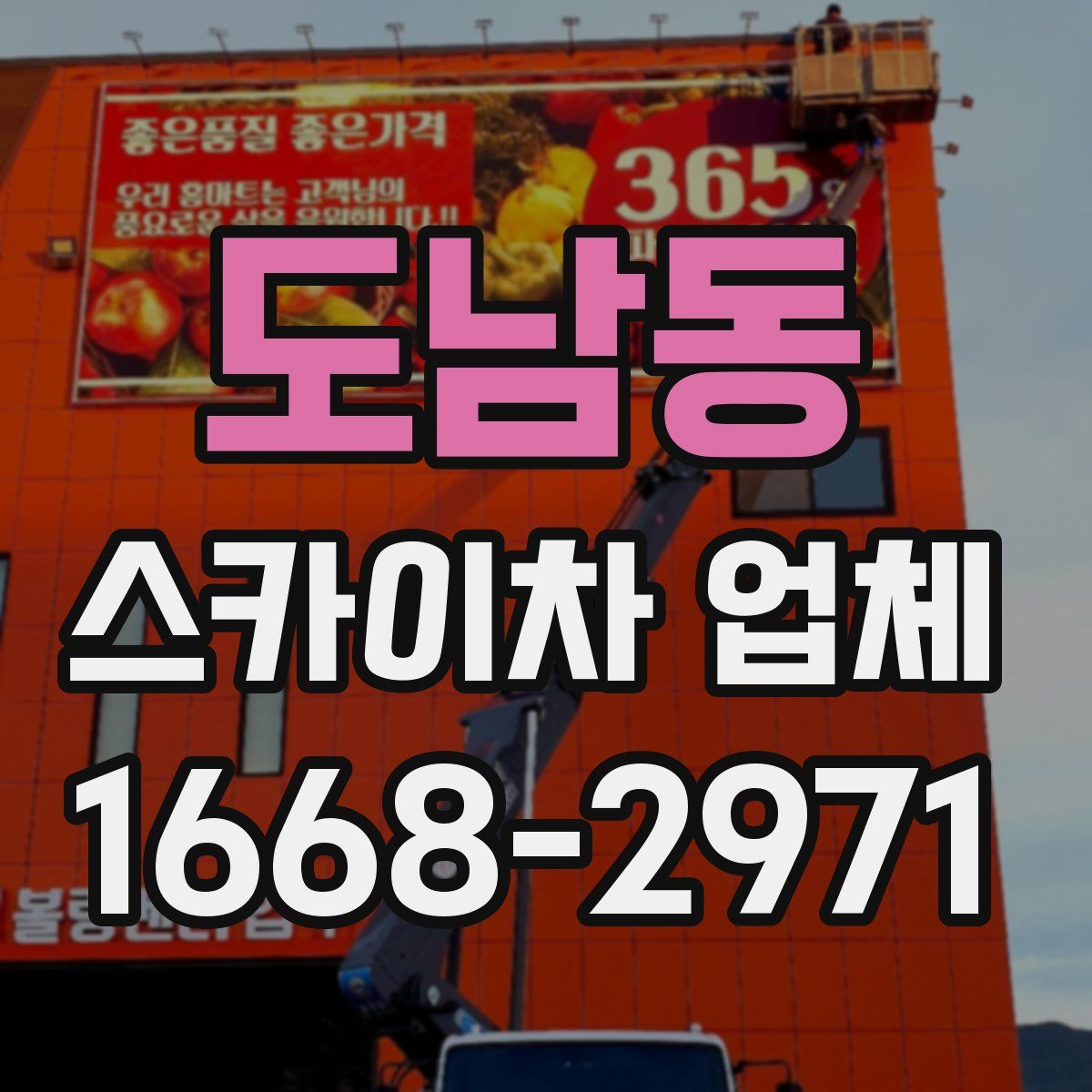 도남동 스카이차 업체