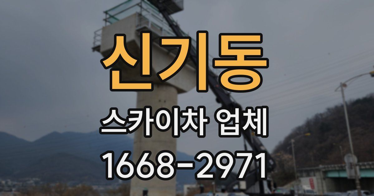 신기동 스카이차 업체