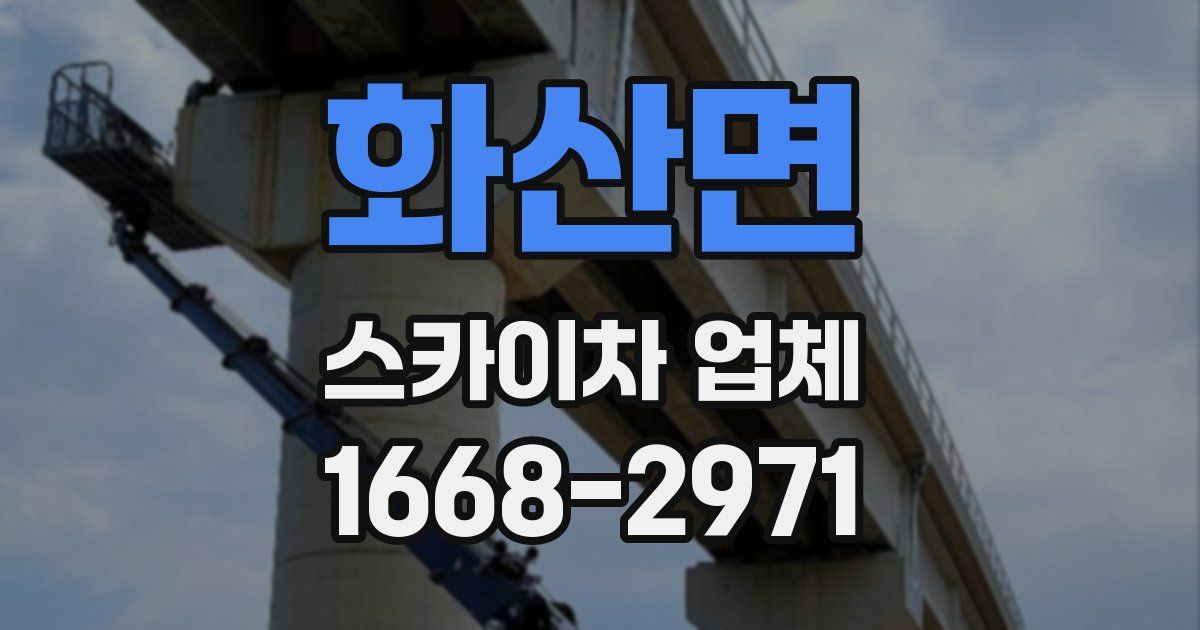 화산면 스카이차 업체