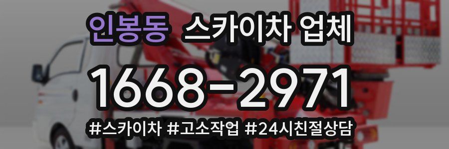 인봉동 스카이차 업체