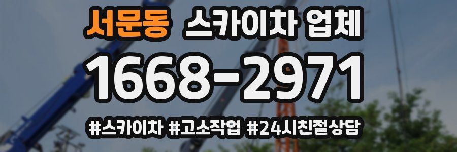 서문동 스카이차 업체