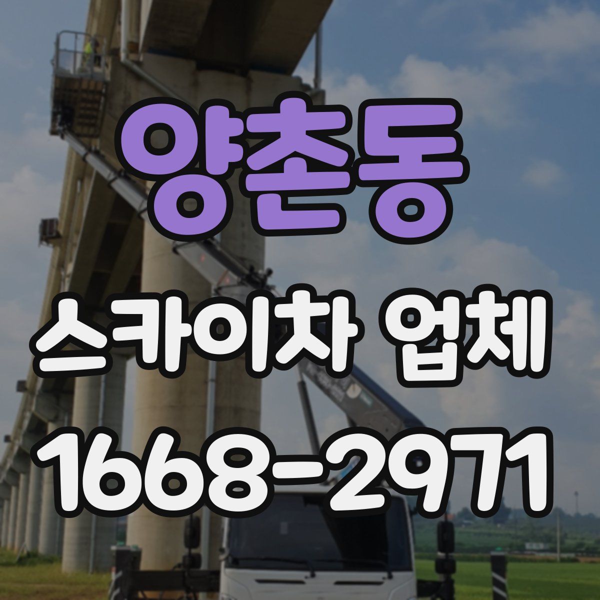 양촌동 스카이차 업체
