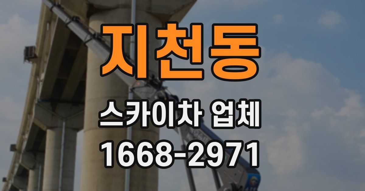 지천동 스카이차 업체