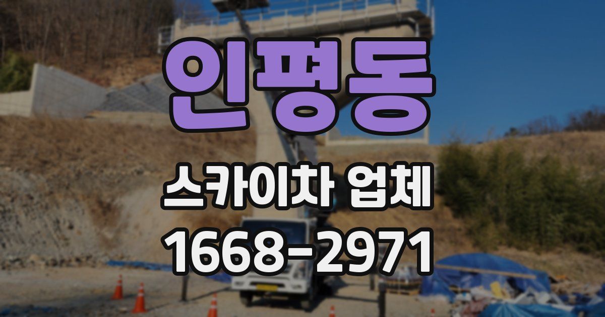 인평동 스카이차 업체