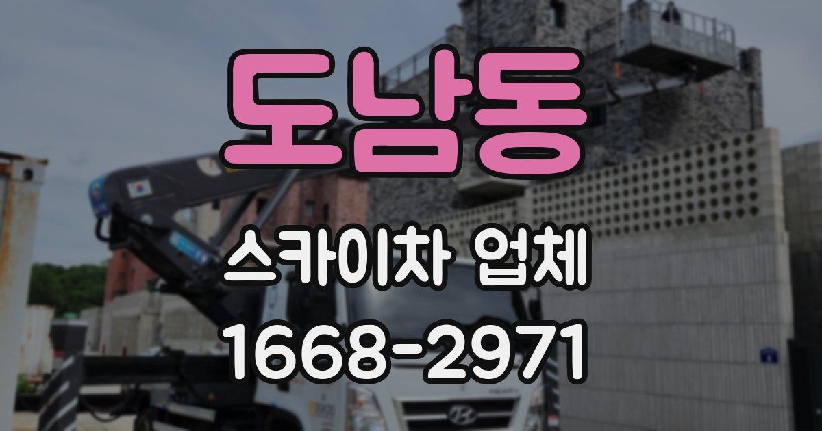 도남동 스카이차 업체