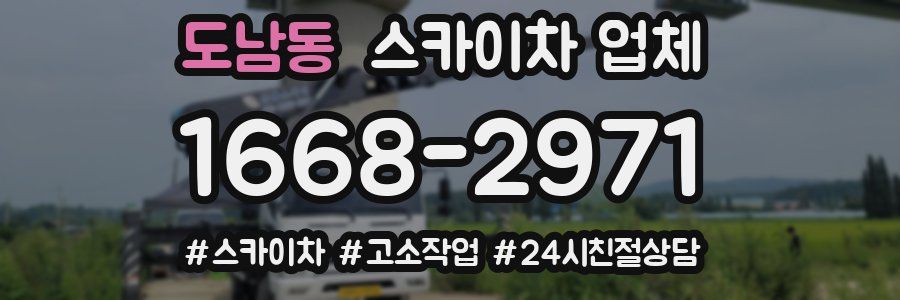 도남동 스카이차 업체