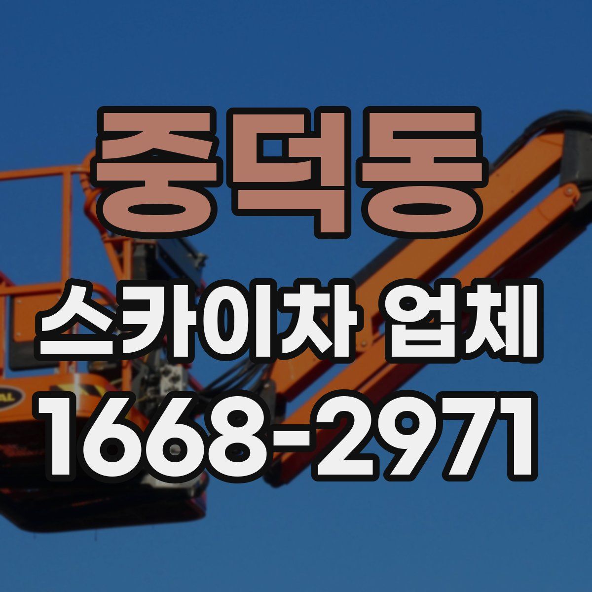 중덕동 스카이차 업체