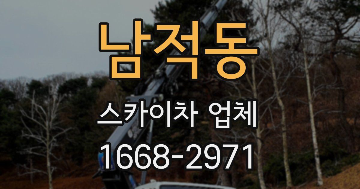 남적동 스카이차 업체