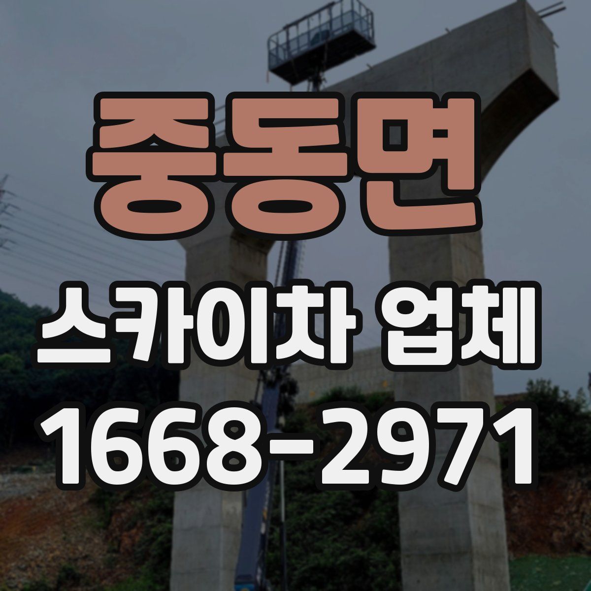 중동면 스카이차 업체