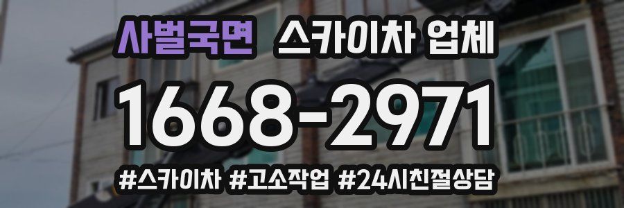 사벌국면 스카이차 업체
