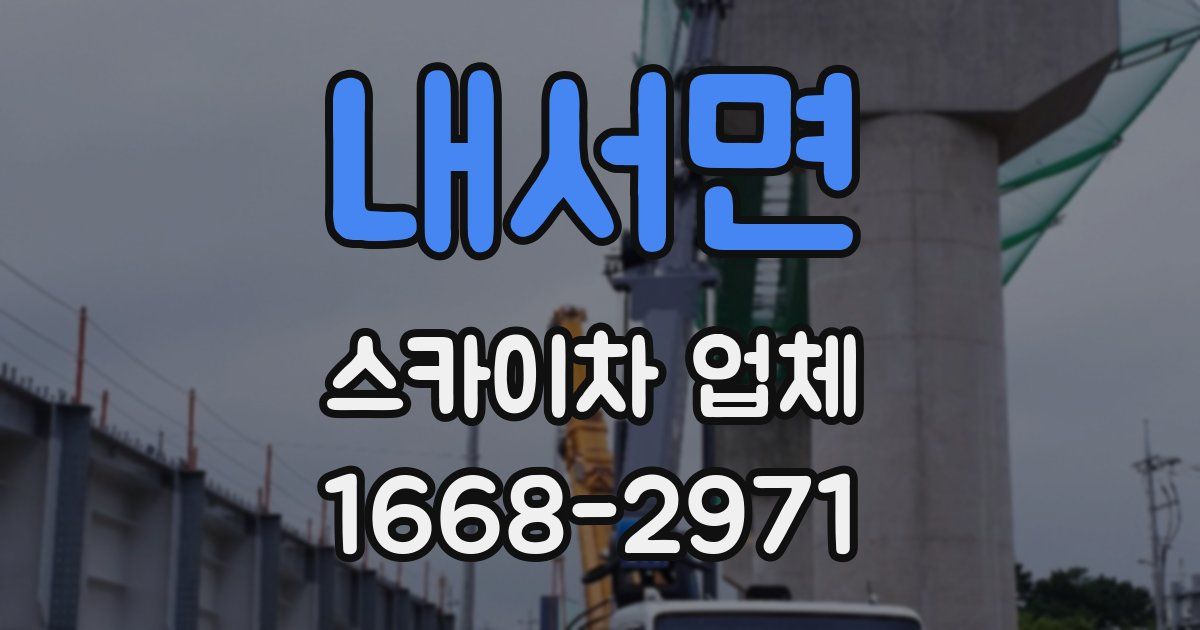 내서면 스카이차 업체