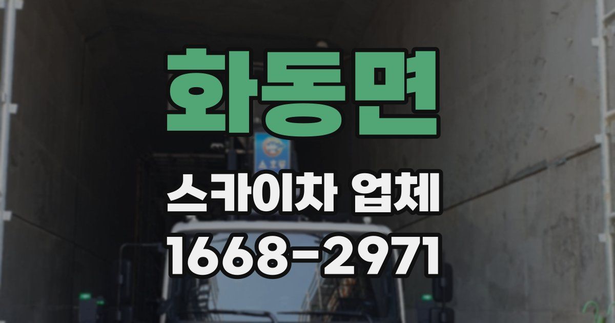 화동면 스카이차 업체