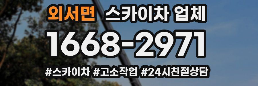 외서면 스카이차 업체