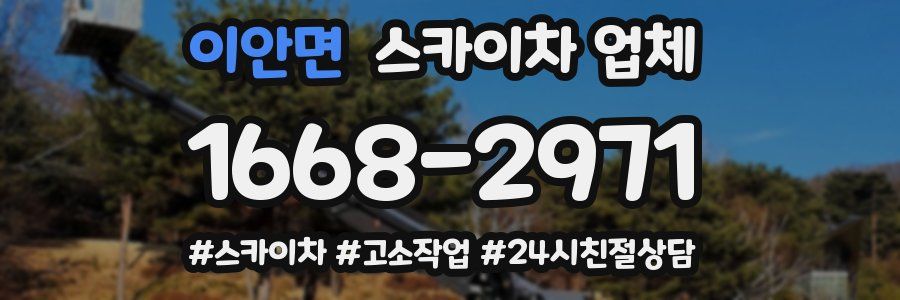 이안면 스카이차 업체