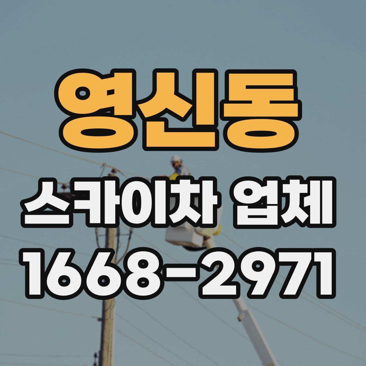 영신동 스카이차 업체