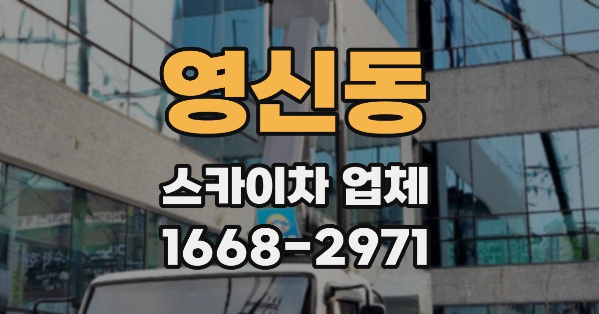 영신동 스카이차 업체