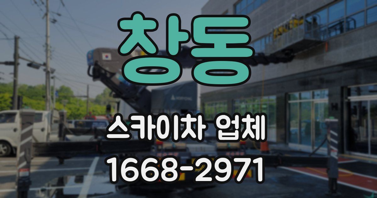 창동 스카이차 업체