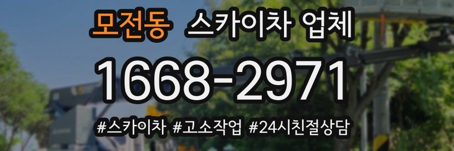 모전동 스카이차 업체
