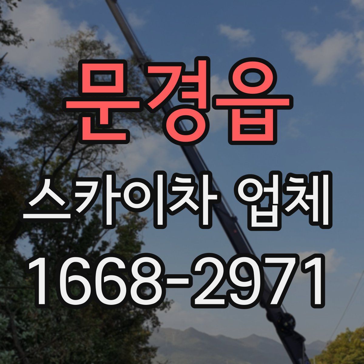 문경읍 스카이차 업체
