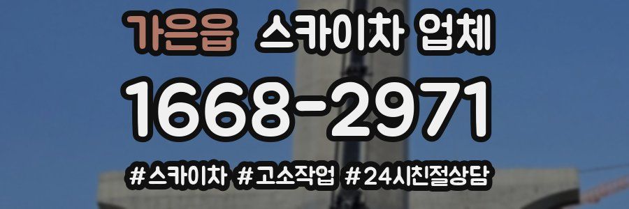 가은읍 스카이차 업체