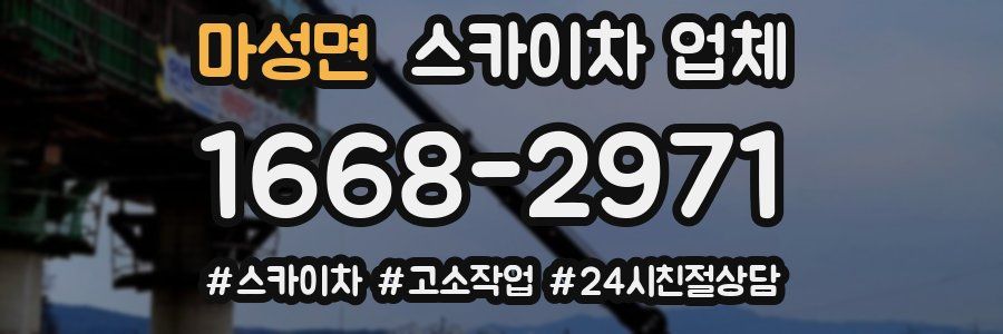마성면 스카이차 업체
