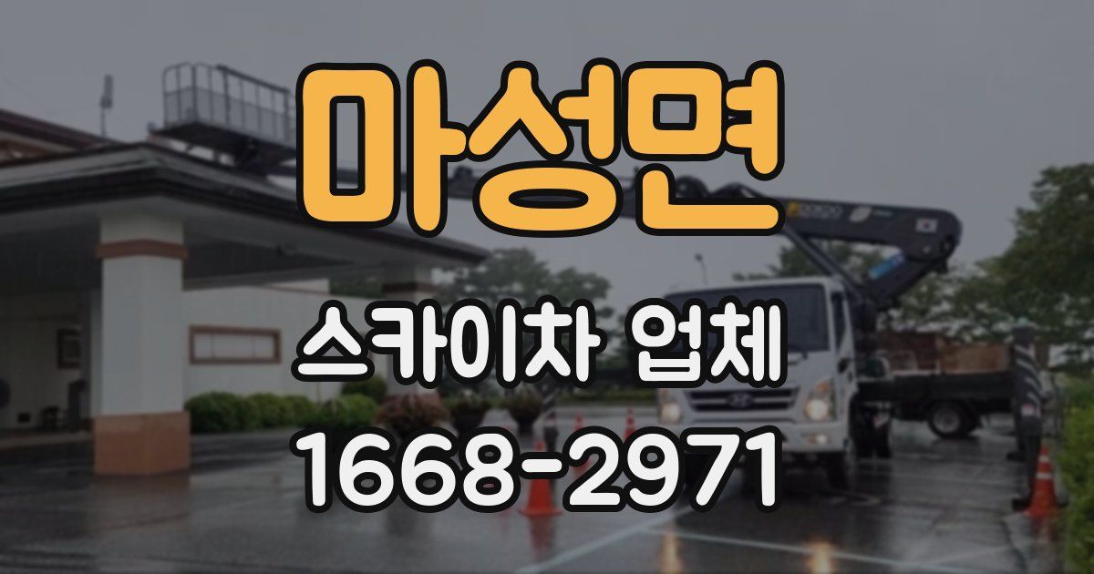 마성면 스카이차 업체