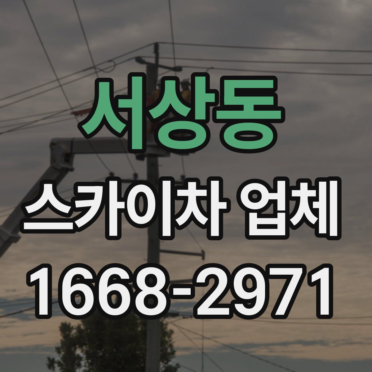 서상동 스카이차 업체
