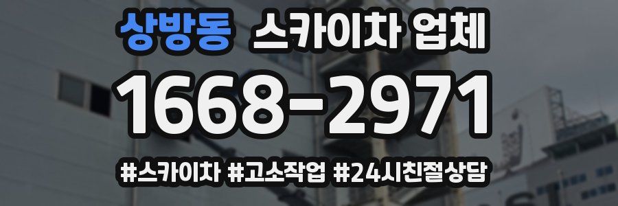 상방동 스카이차 업체