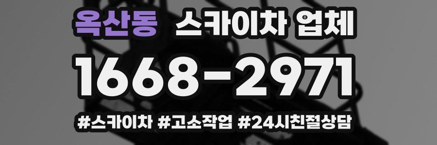 옥산동 스카이차 업체