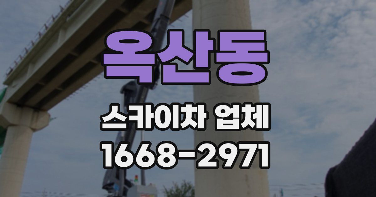 옥산동 스카이차 업체