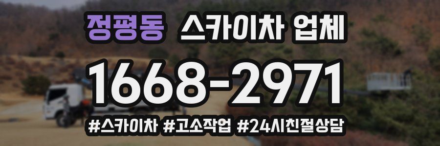정평동 스카이차 업체