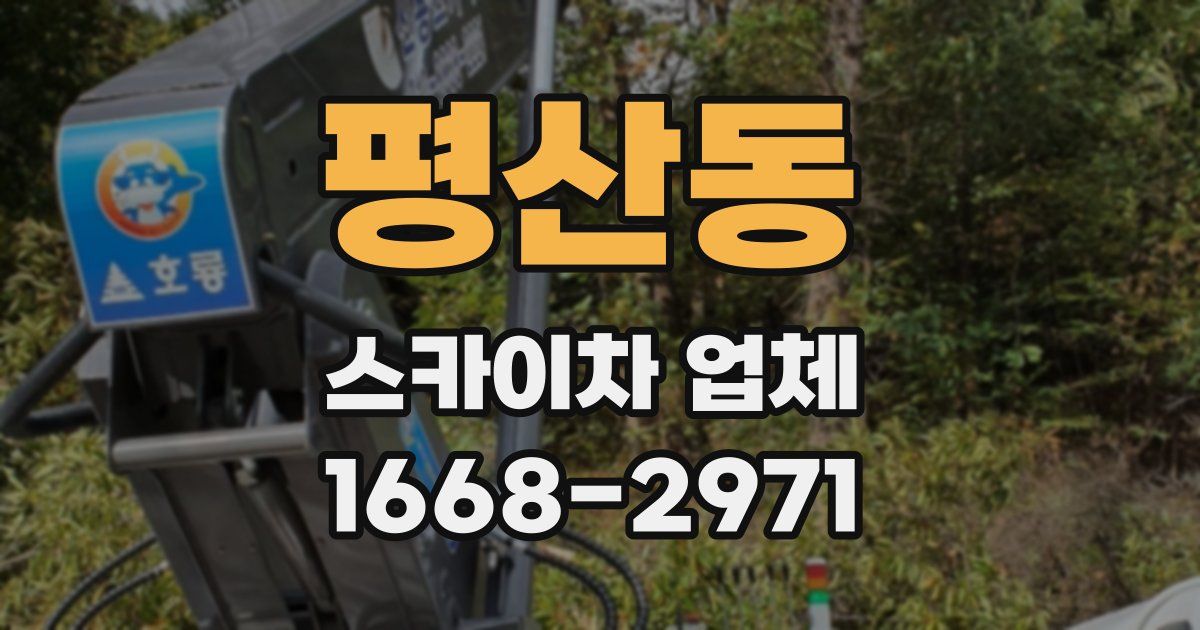 평산동 스카이차 업체
