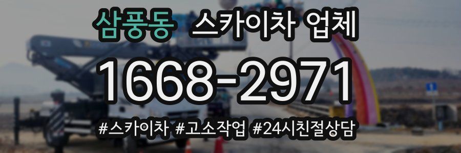 삼풍동 스카이차 업체