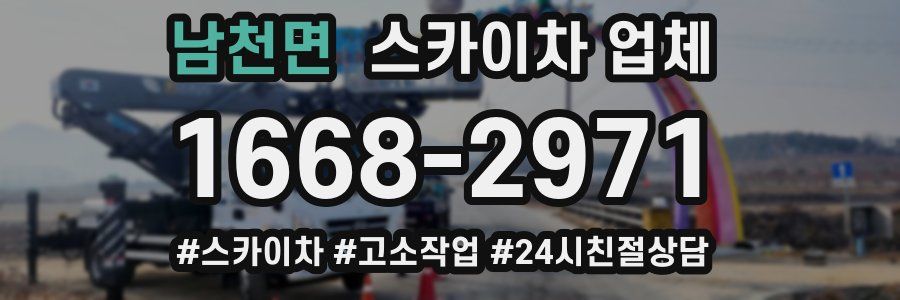 남천면 스카이차 업체