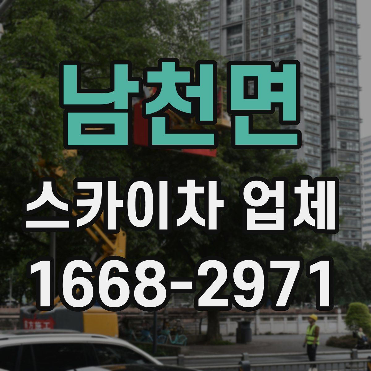 남천면 스카이차 업체
