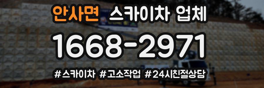 안사면 스카이차 업체