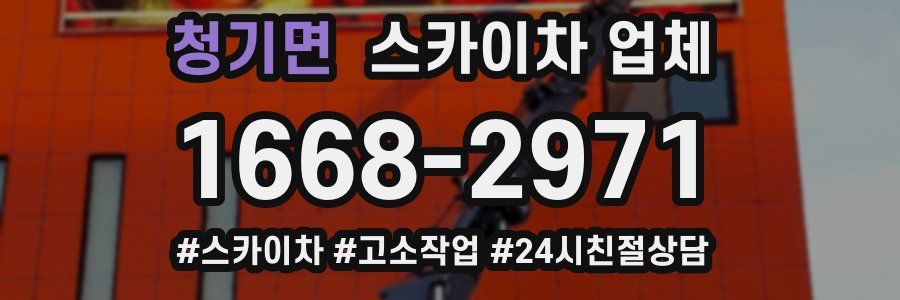 청기면 스카이차 업체