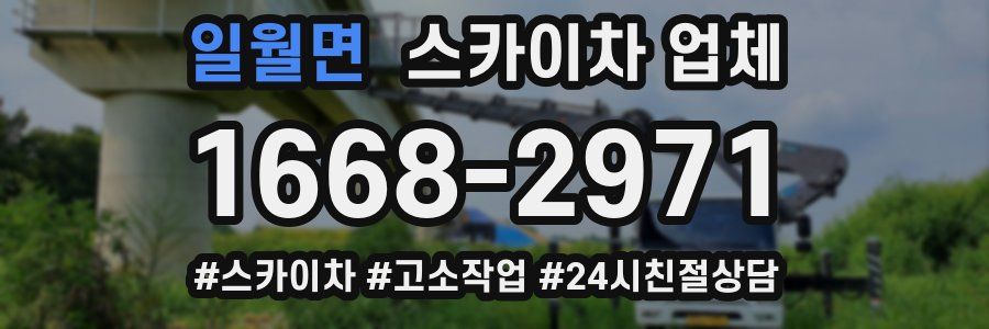 일월면 스카이차 업체