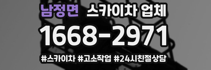 남정면 스카이차 업체