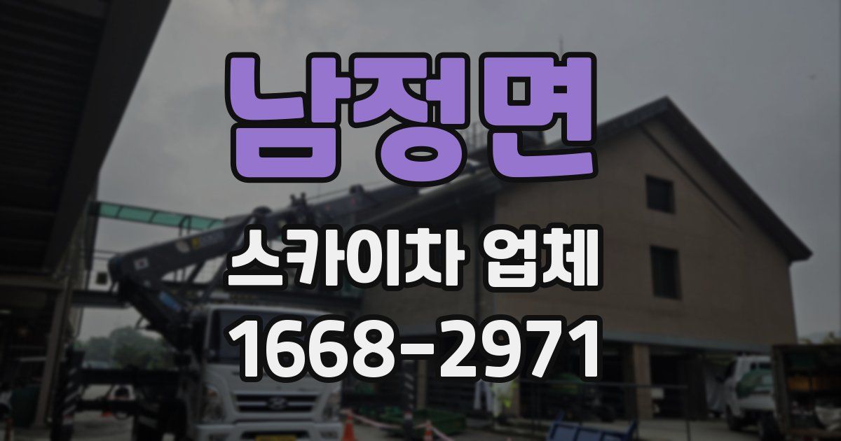 남정면 스카이차 업체