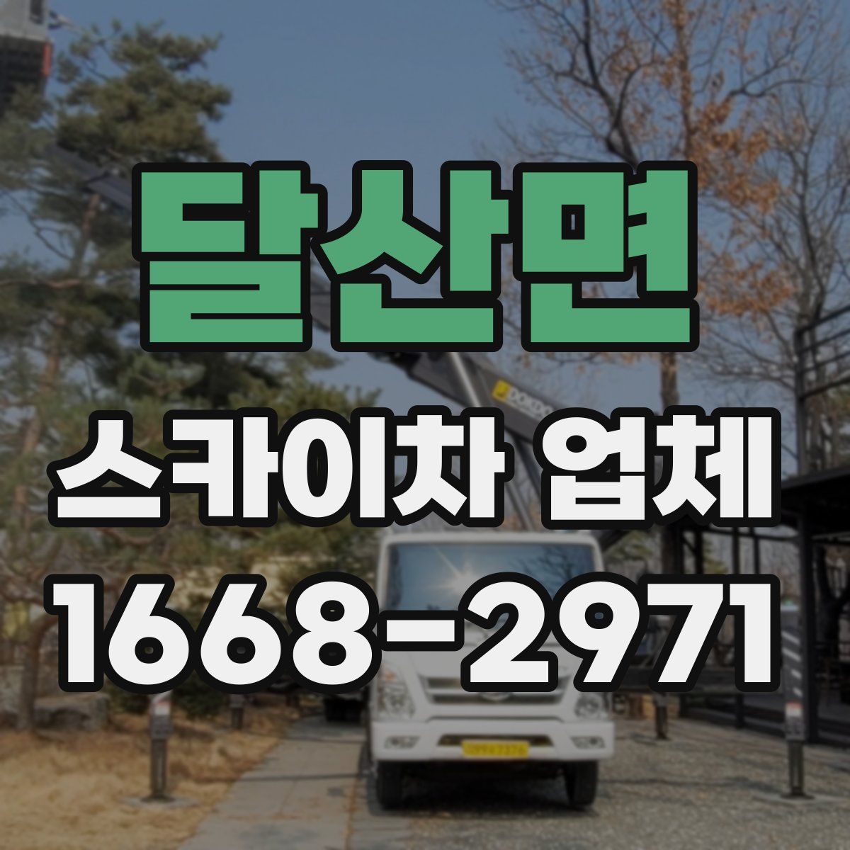 달산면 스카이차 업체