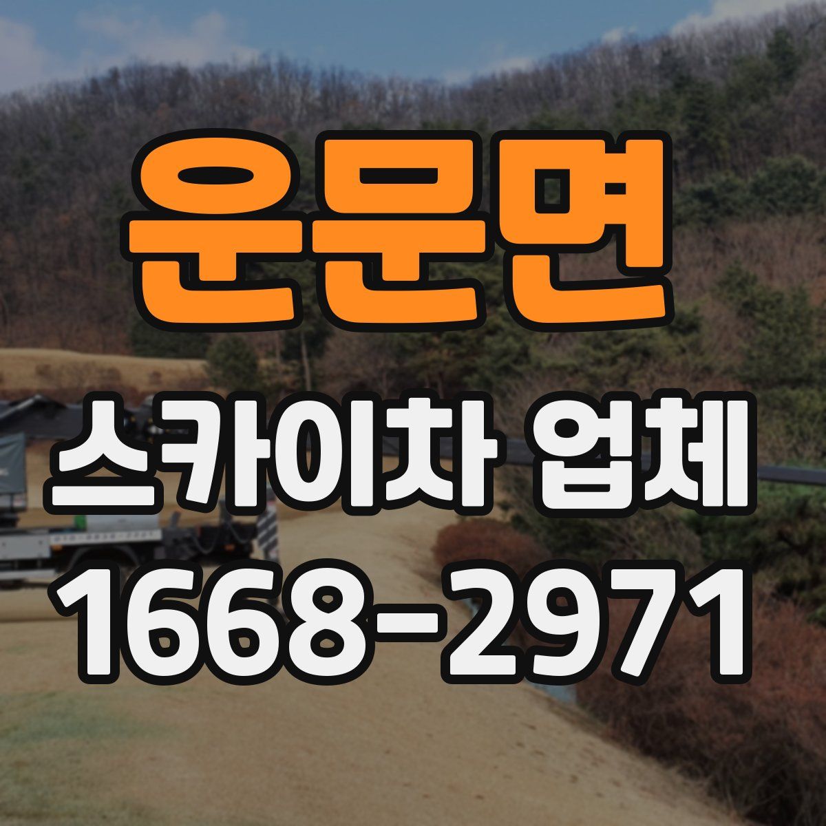 운문면 스카이차 업체